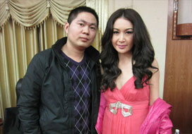 广州永信贵宾会与明星合影